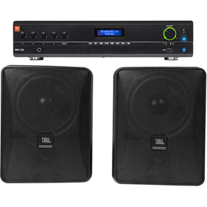 JBL VMA1120 Commercial/Restaurant 120W 70v Amplifier+(2) JBL Black Wall Speakers