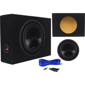 Alpine SWT-10S2 10-Inch 1000W Shallow Subwoofer + Shallow Sub Enclosure