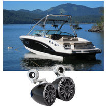 45KM42 4" Speakers + KMMTES Mini Wakeboard Tower Enclosures