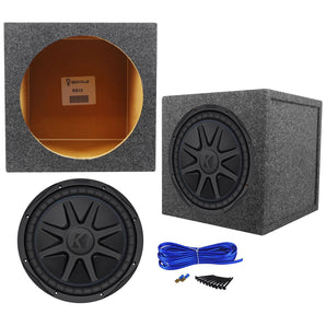 Kicker 44CVX122 CVX Comp VX 12" 750w RMS Car Subwoofer+Sealed Sub Enclosure Box