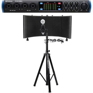 Presonus STUDIO 1810C 18x8 USB-C Recording Interface +Mic +Vocal Shield and Tripod