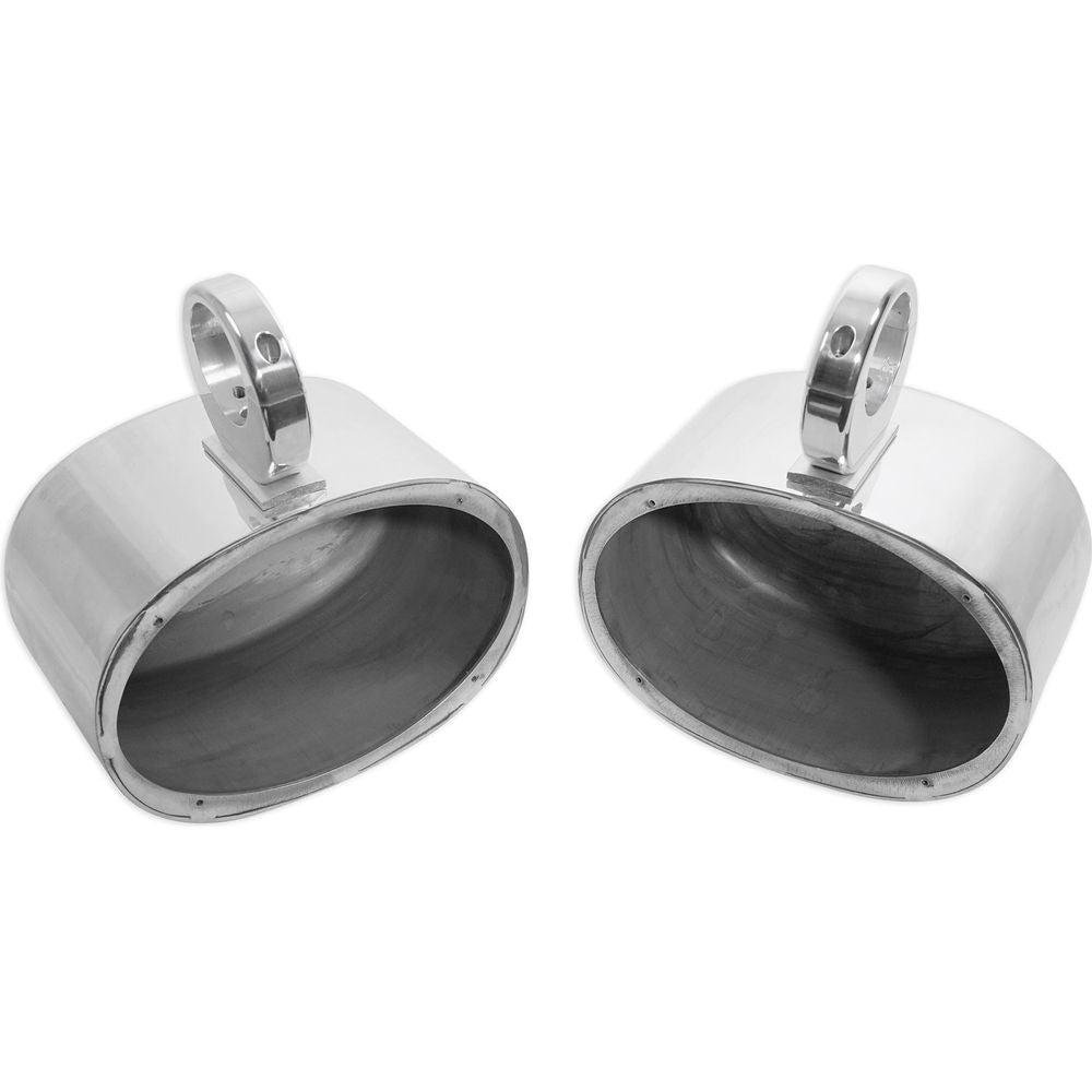 (2) MAC69S 6x9" 360° Degree Swivel Chrome Wakeboard Tower Speaker Pods