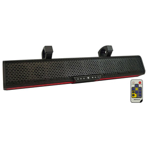 Rockville UBAR-27 27" ATV/UTV/Boat Soundbar Bluetooth Speaker System w/LED + Wire Kit
