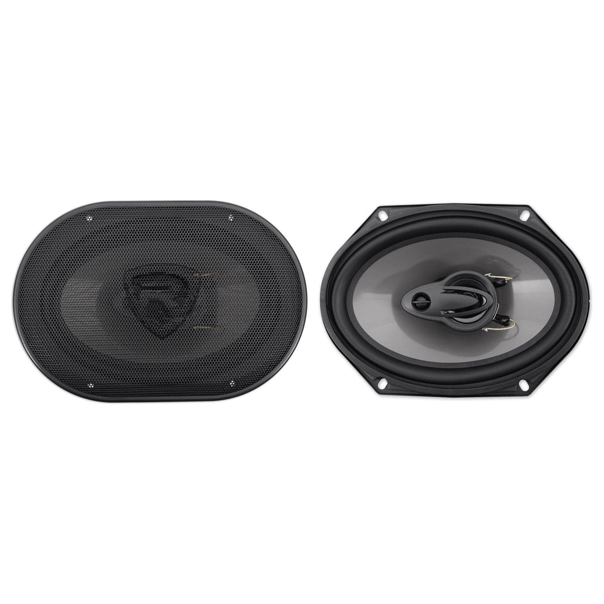 F-150EX-09A Sub + (4) 6x8" Speakers + 4-Channel Amp