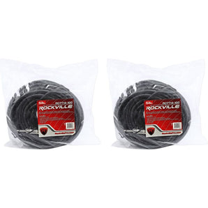 2 Rockville RCTT12100 100' 12 AWG 1/4" TS to 1/4" TS Speaker Cable 100% Copper