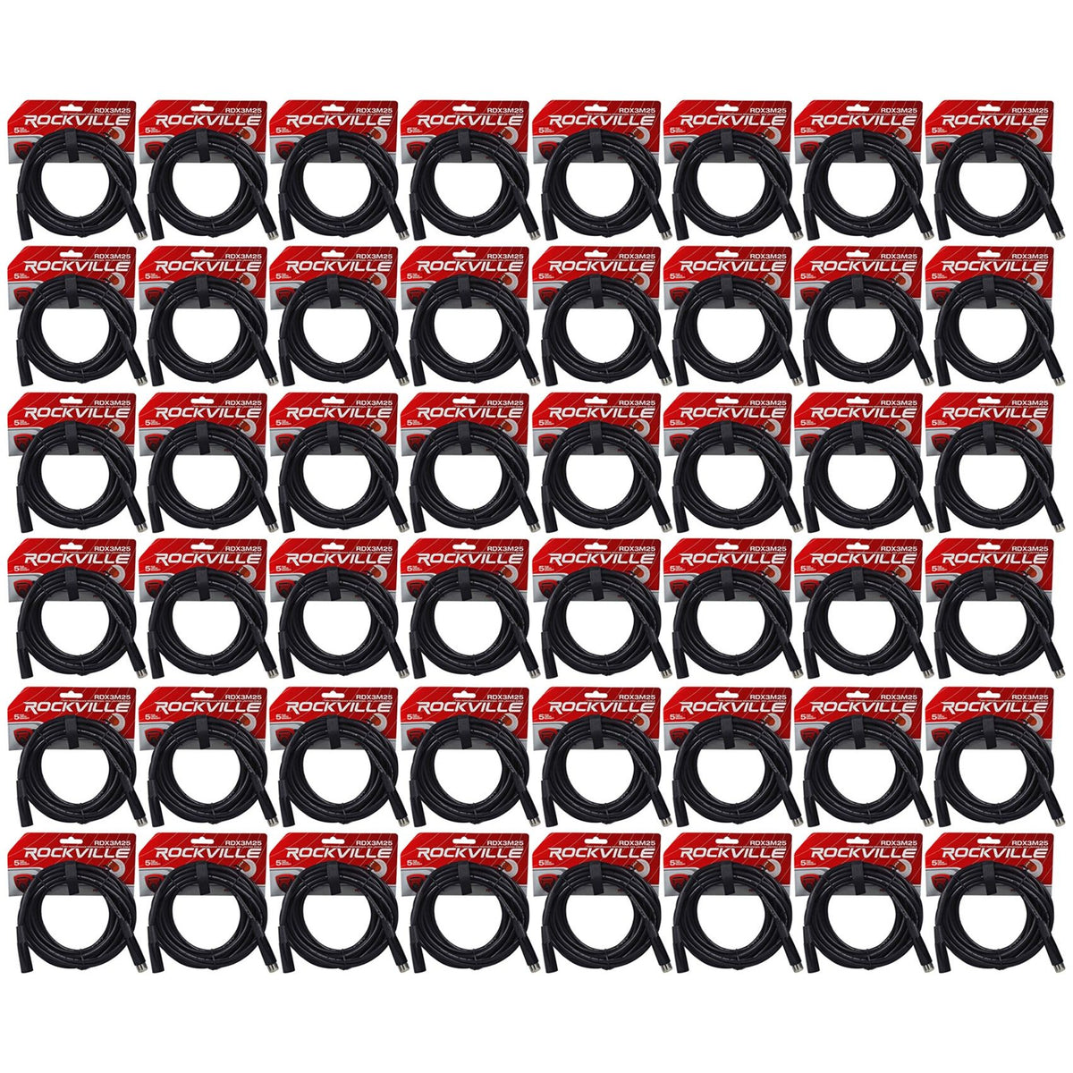 (48) DMX3P25FT 25 Ft 3-Pin DMX Cables